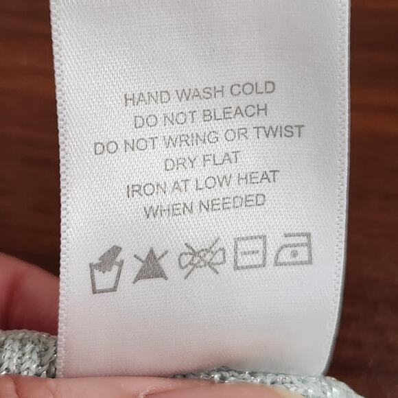 Camila Coelho Silver Kamari Cut Out Metallic Long Sleeve Top Revolve Women S - Picture 4 of 7